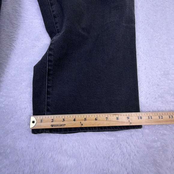 Levi's Jeans Womens 30 Black Mile High Cropped Wide Leg Button Fly High Rise - Picture 9 of 9